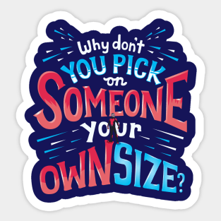 Own size Sticker